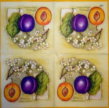 035 Cherries,  Plums - 3-ply - Ambiente
